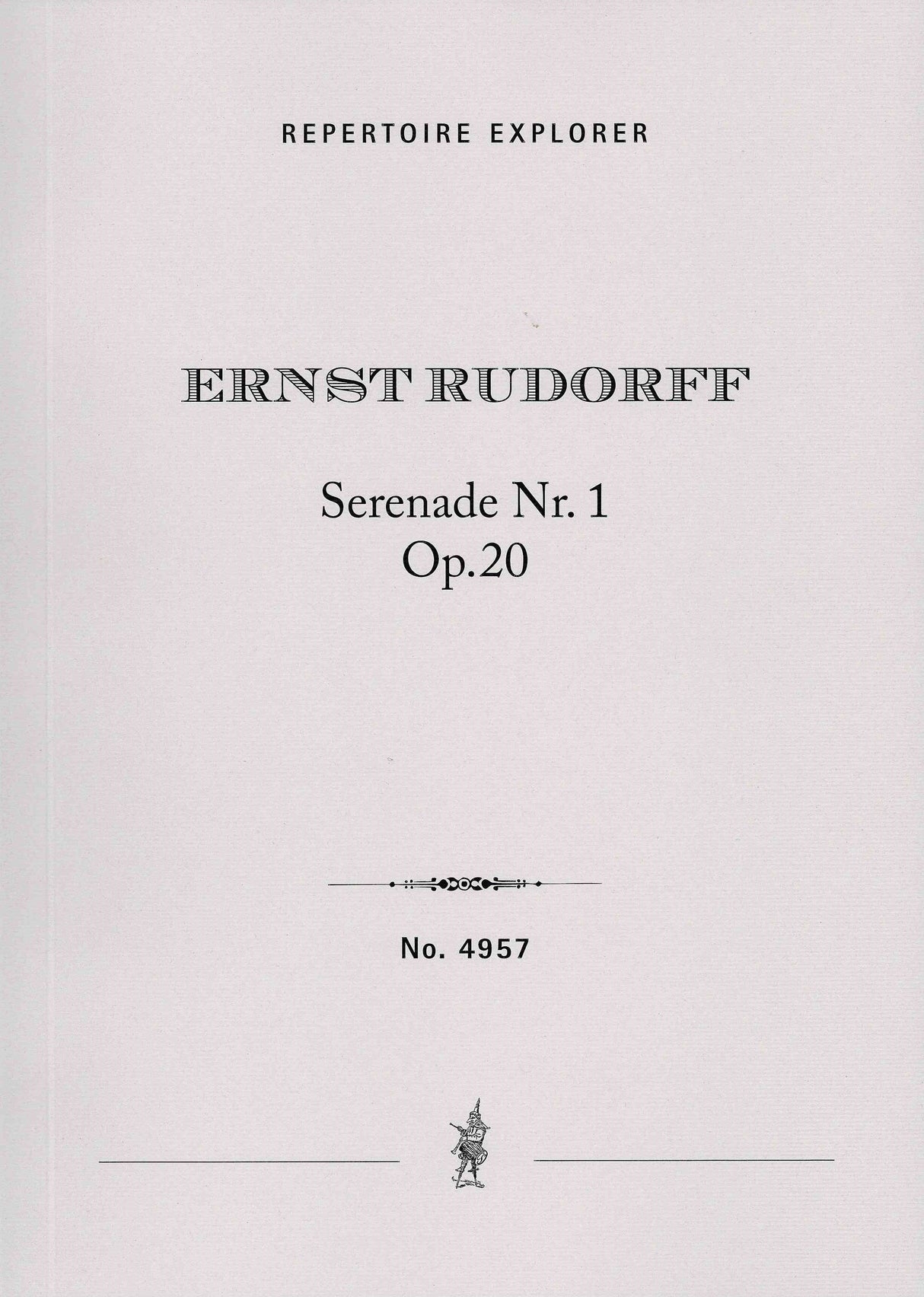 Rudorff: Serenade No. 1 in A Major, Op. 20