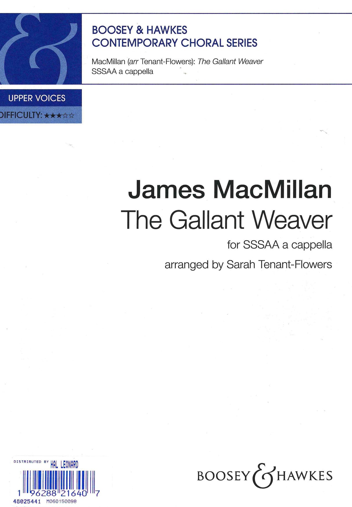 MacMillan: The Gallant Weaver (arr. for female choir)`