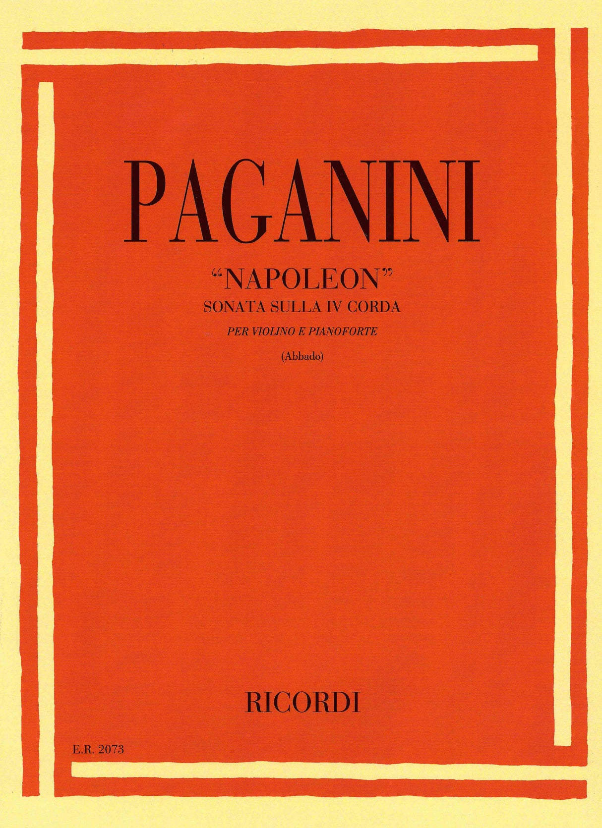 Paganini: Sonata "Napoleone"