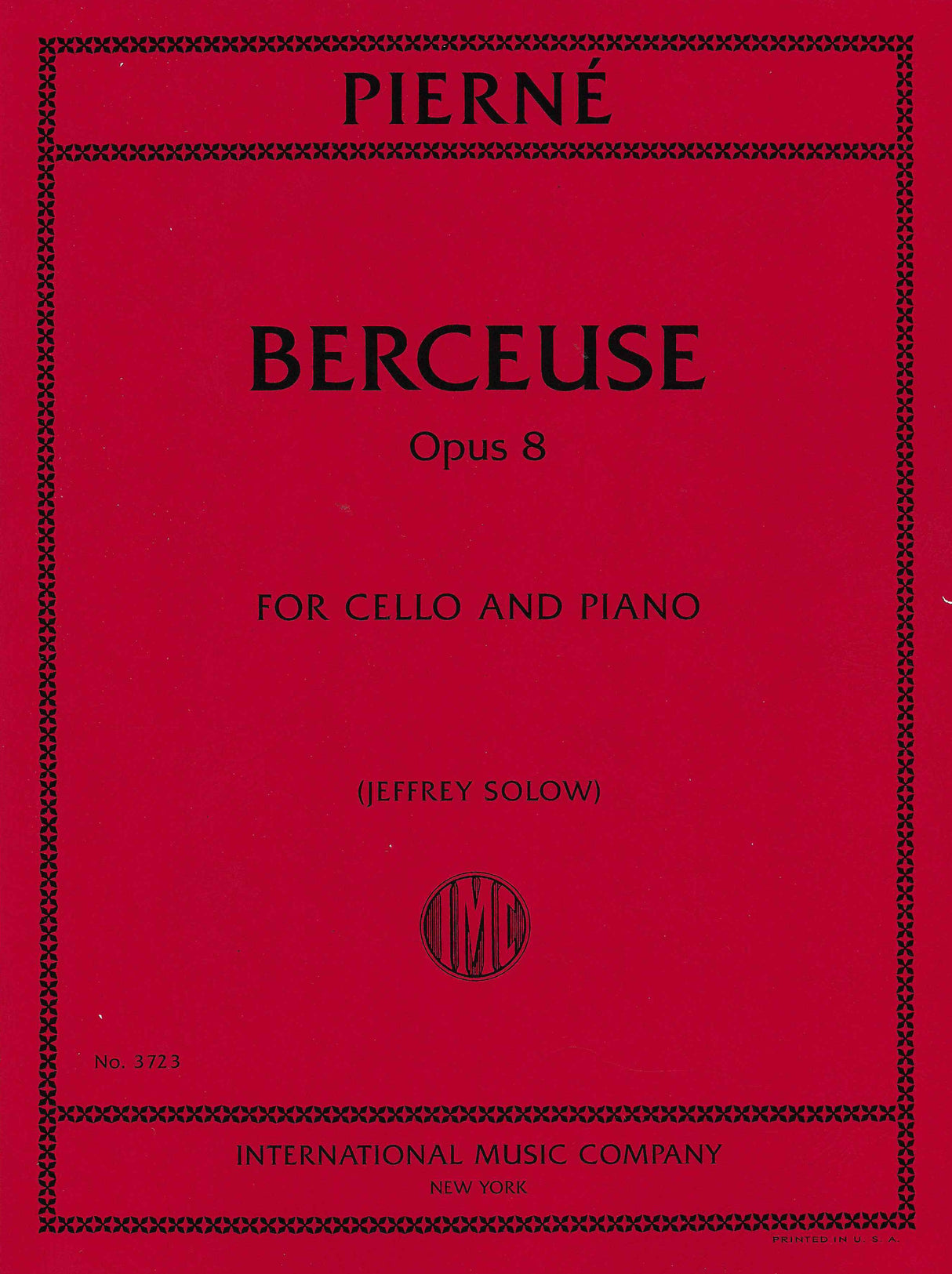 Pierné: Berceuse, Op. 8