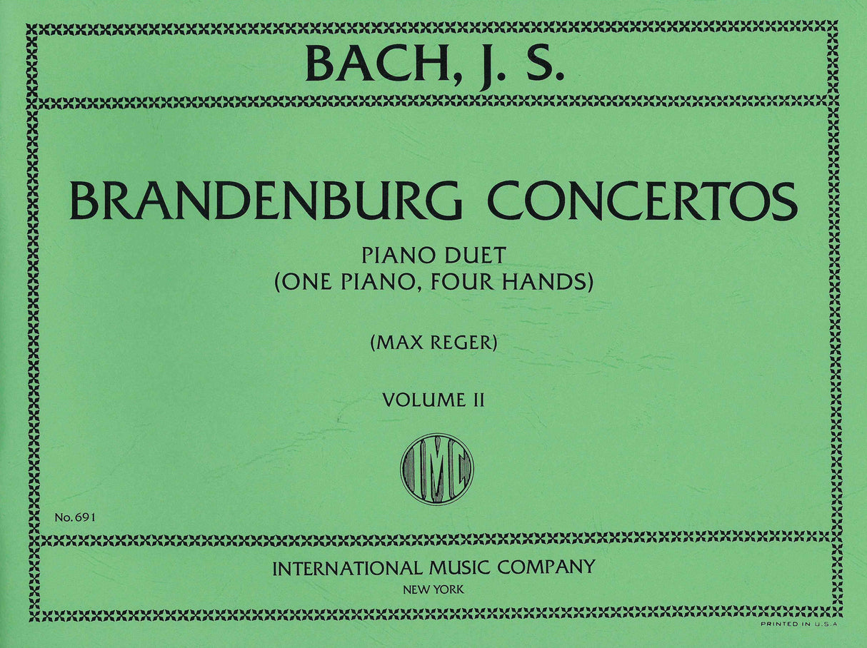 Bach: Brandenburg Concertos arr. for Piano 4-hands - Volume II (Nos. 4-6)