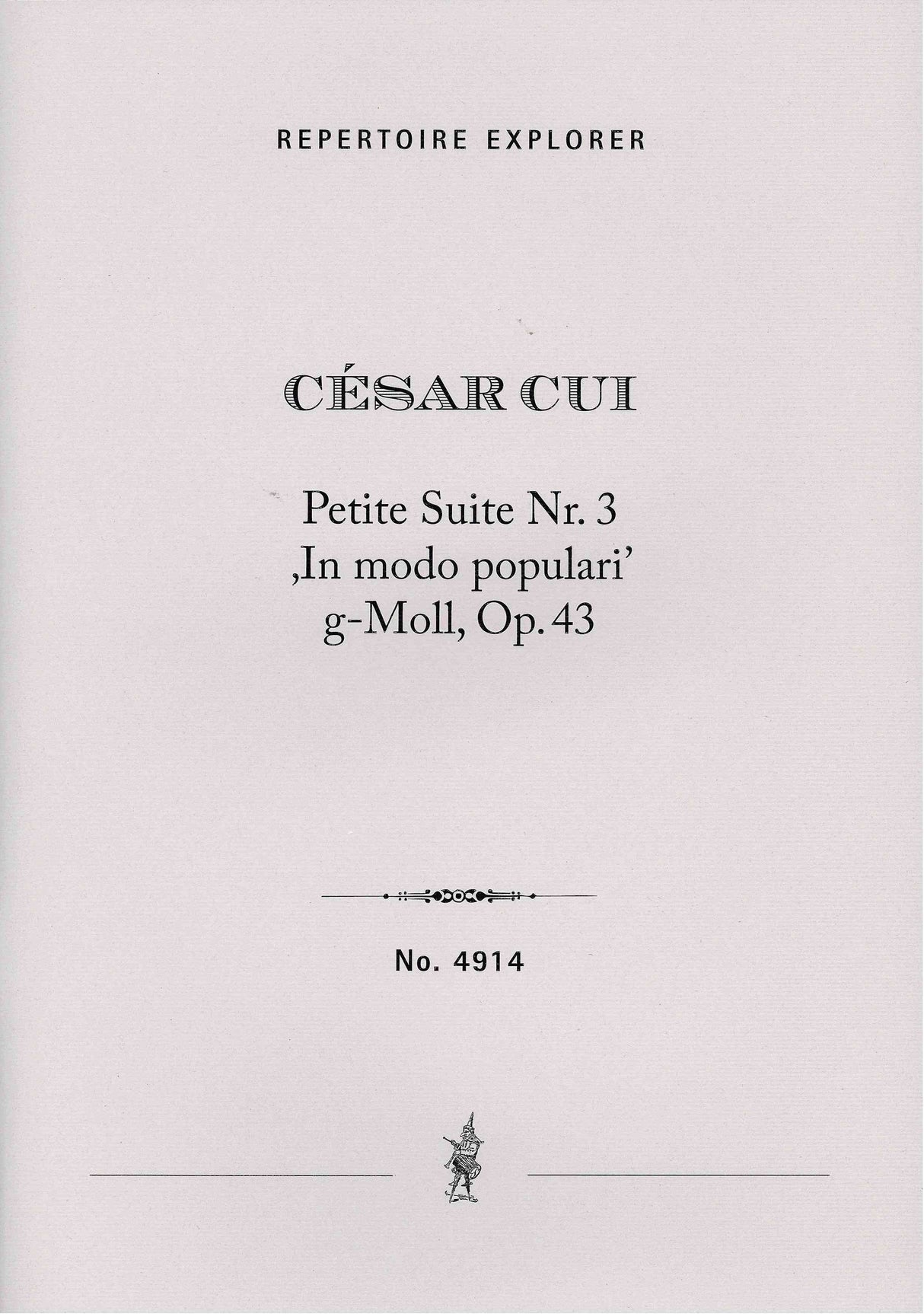 Cui: In modo populari, Op. 43