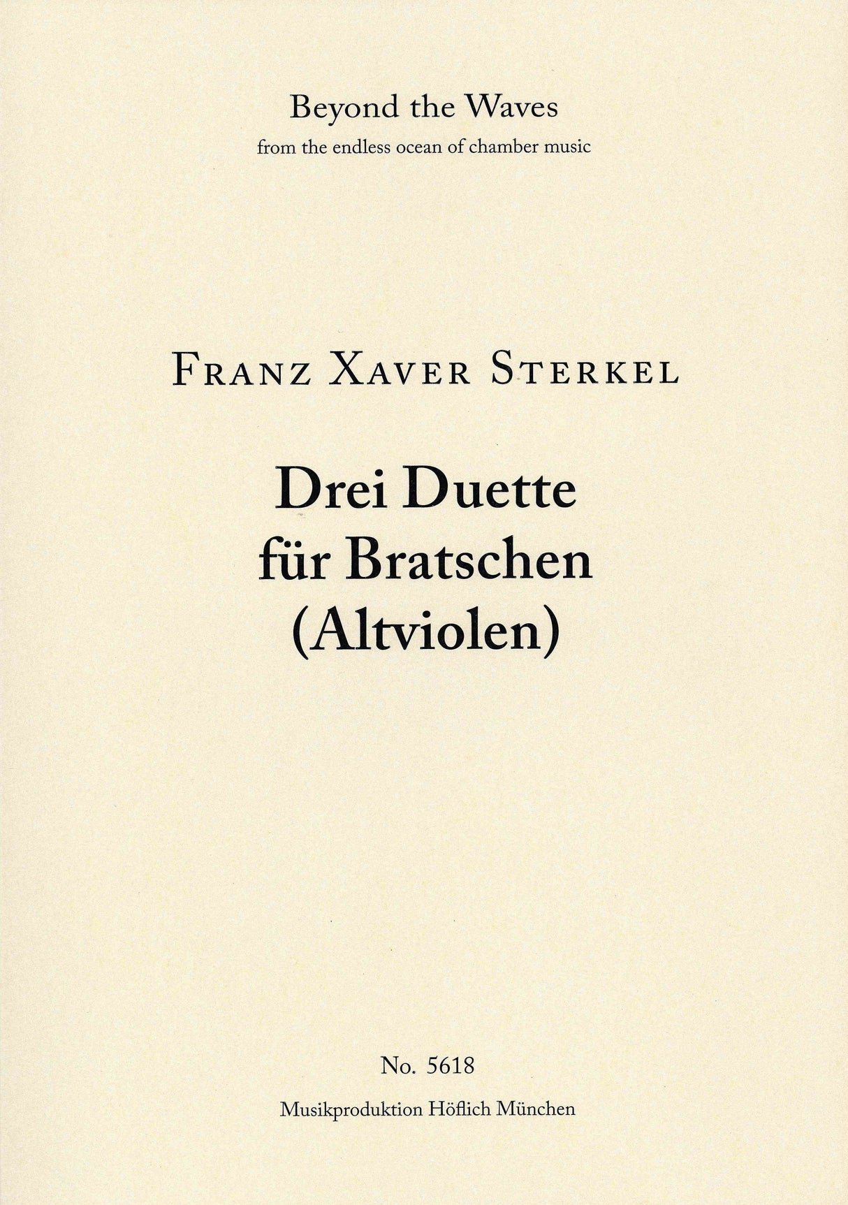 Sterkel: 3 Duets for 2 Violas