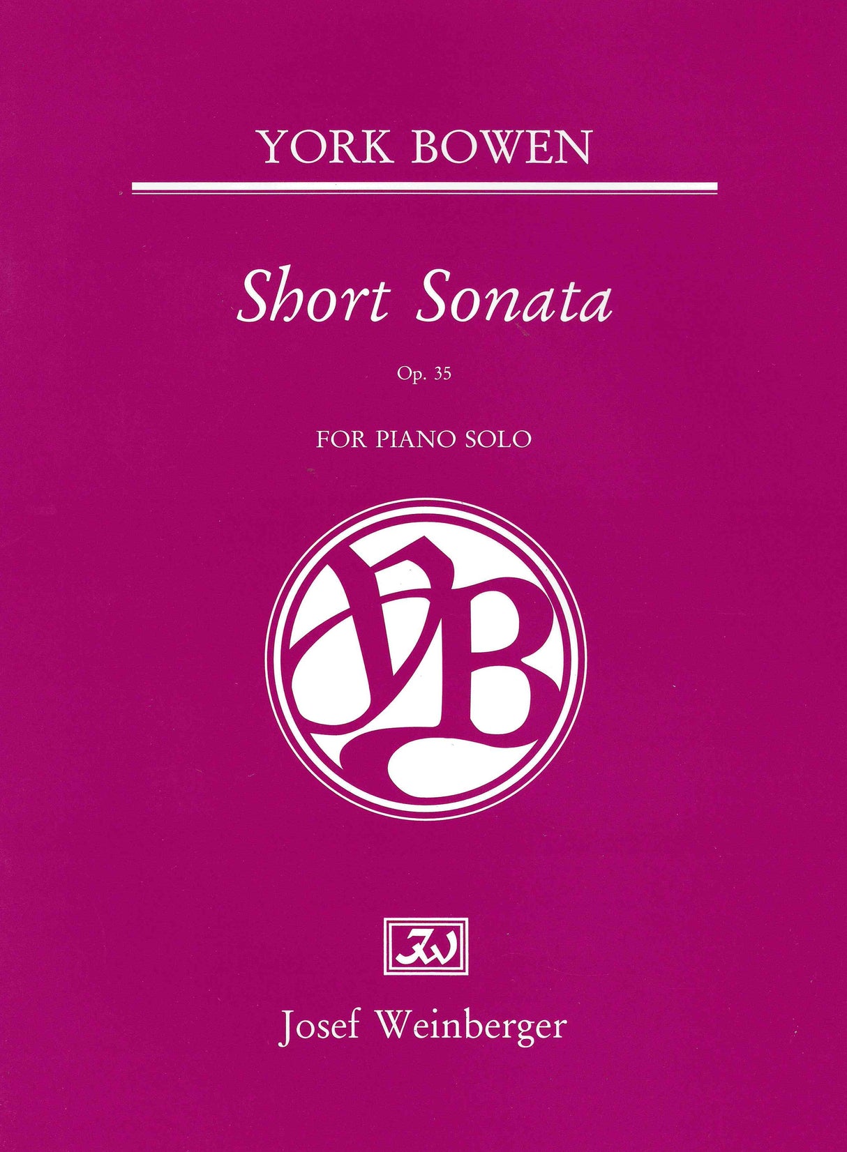 Bowen: Short Sonata, Op. 35