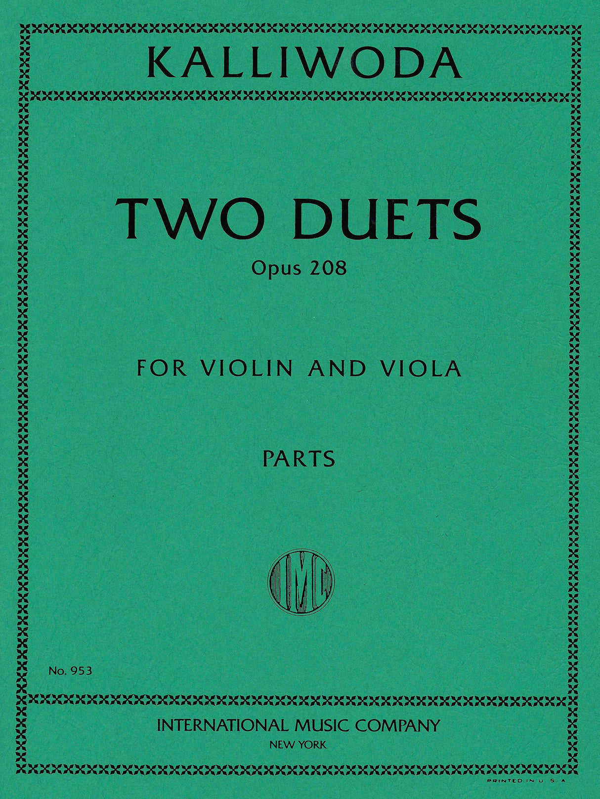 Kalliwoda: Two Duets, Op. 208