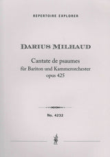 Milhaud: Cantate de psaumes, Op. 425