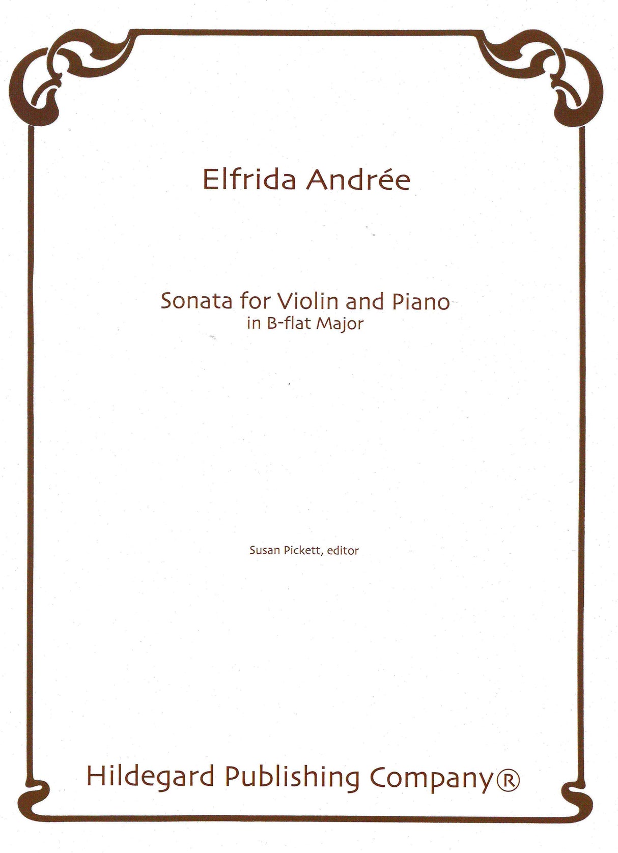 Andrée: Violin Sonata in B-flat Major