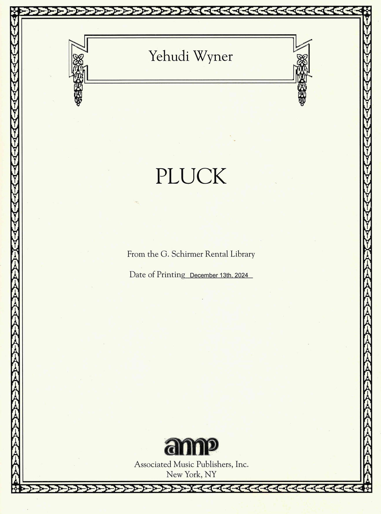 Wyner: Pluck