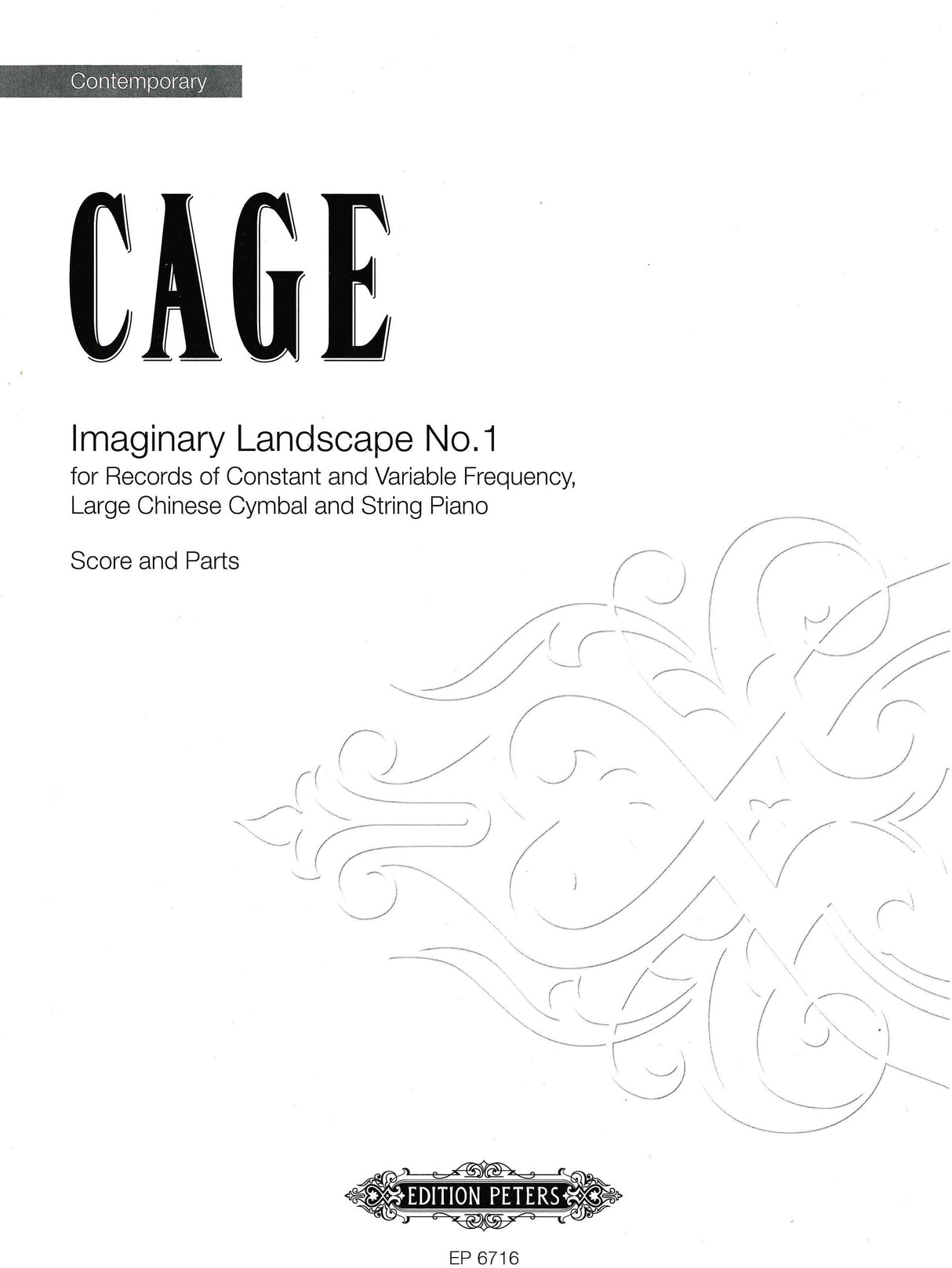 Cage: Imaginary Landscape No. 1