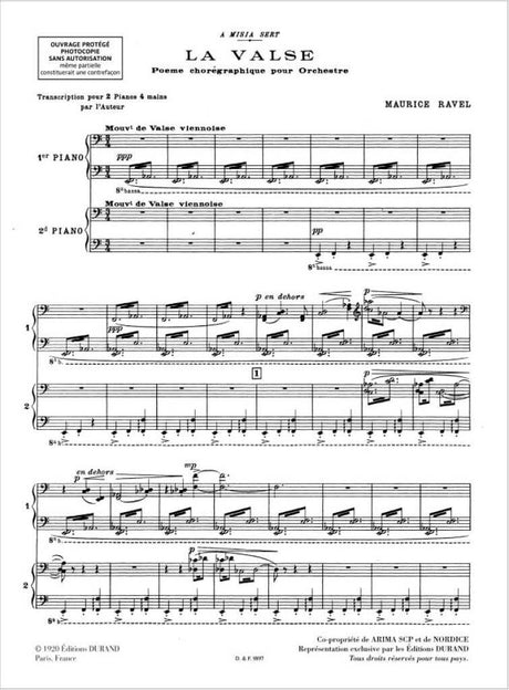 Ravel: La Valse (Piano Duo)