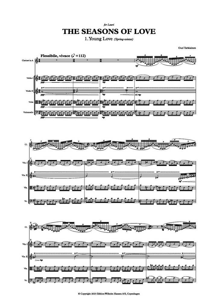 Tarkiainen: The Seasons of Love (Version for Clarinet Quintet)