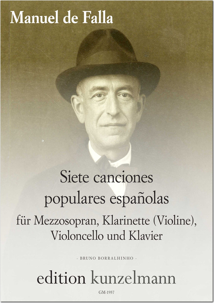 Falla: 7 canciones populares Españolas (arr. for mezzo, clarinet, cello, piano)