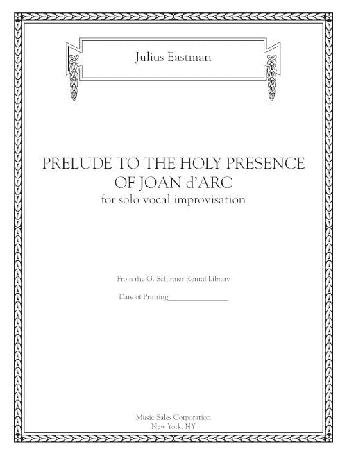 Eastman: Prelude to the Holy Presence of Joan D'Arc