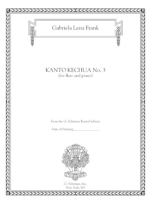 Frank: Kanto Kechua No. 3