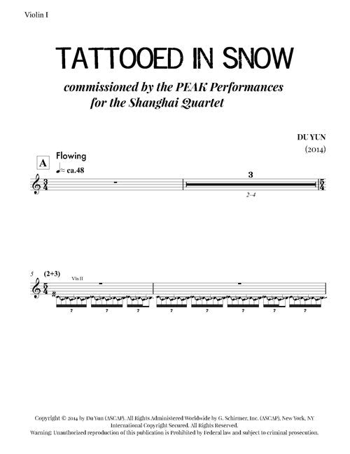 Du: Tattooed in Snow