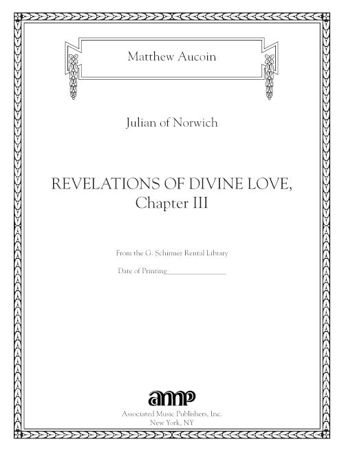 Aucoin: Revelations of Divine Love, Chapter III