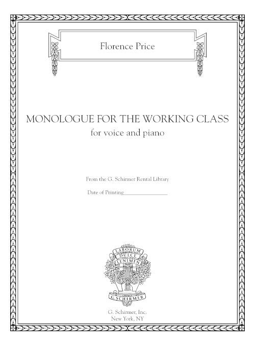 Price: Monologue for the Working Class