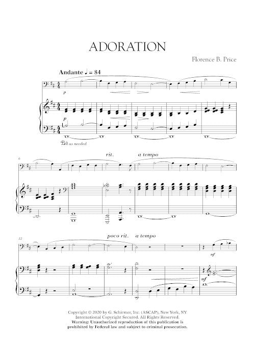 Price: Adoration (arr. for cello & piano)