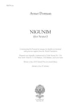 Dorman: Nigunim (arr. for violin & piano quintet)