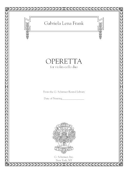 Frank: Operetta