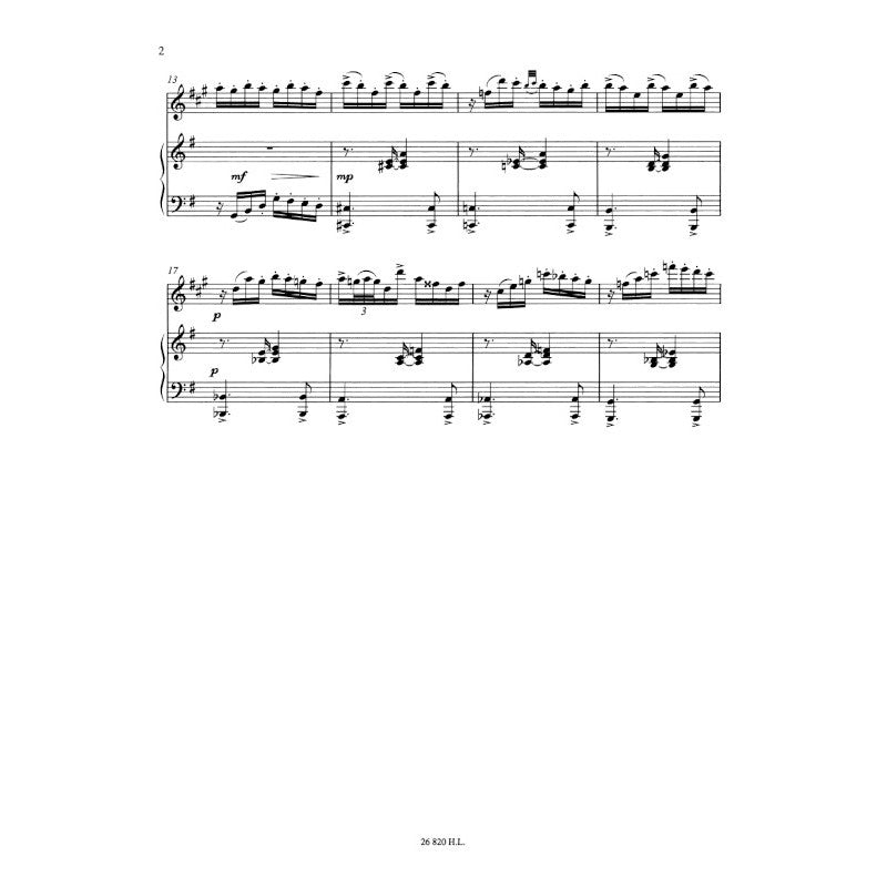 Piazzolla: Histoire du tango (for soprano sax and piano)