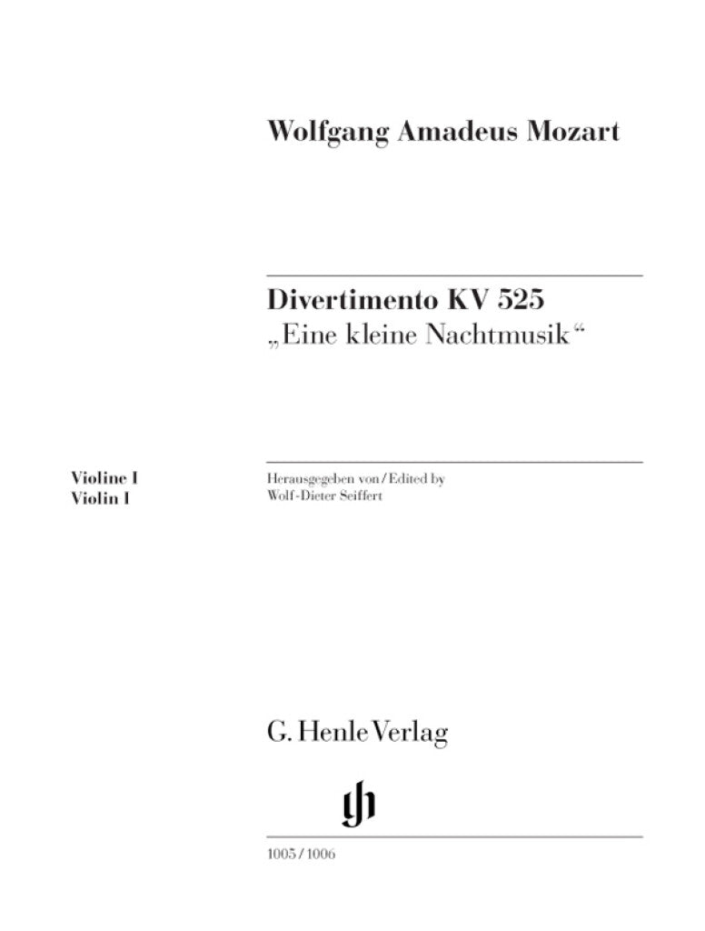 Mozart: Divertimento ("Eine kleine Nachtmusik"), K. 525