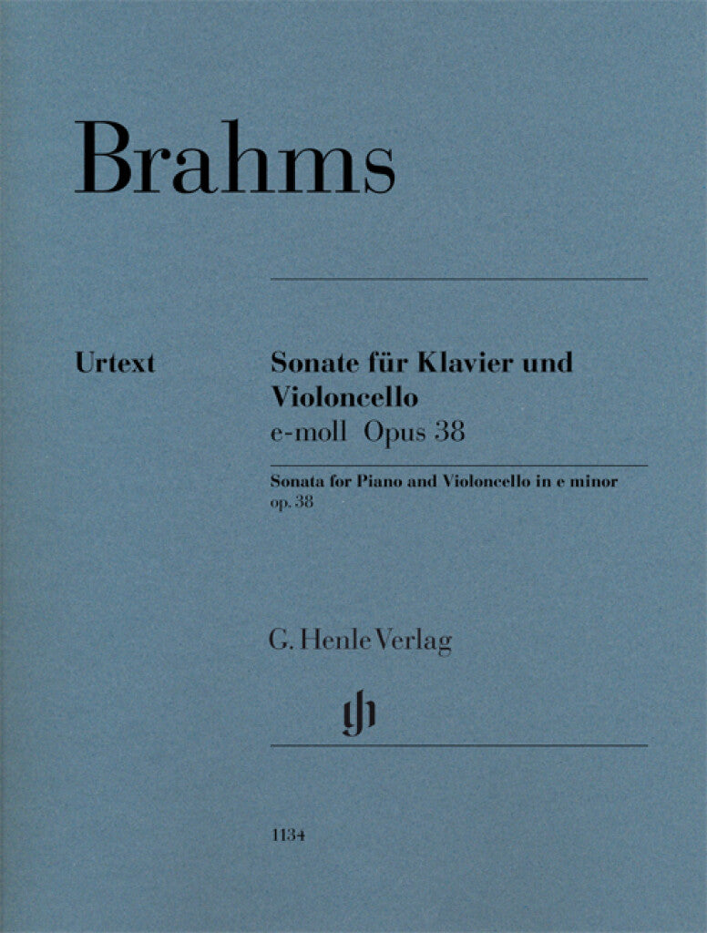 Brahms: Cello Sonata in E Minor, Op. 38