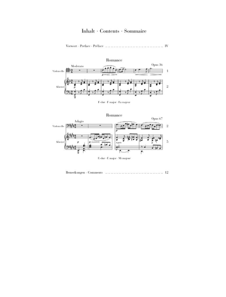 Romance, Op.36 – Camille Saint-Saëns Sheet music for Piano, Flute