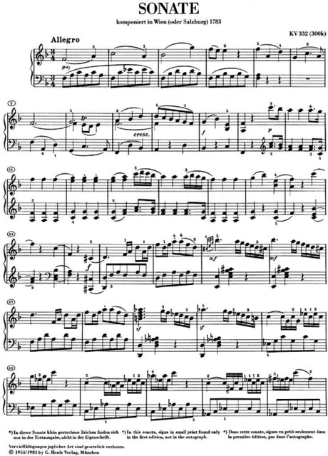 Mozart: Piano Sonata in F Major, K. 332 (300k)