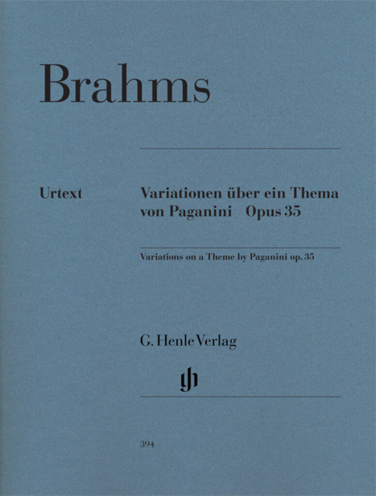 Brahms: Paganini Variations, Op. 35