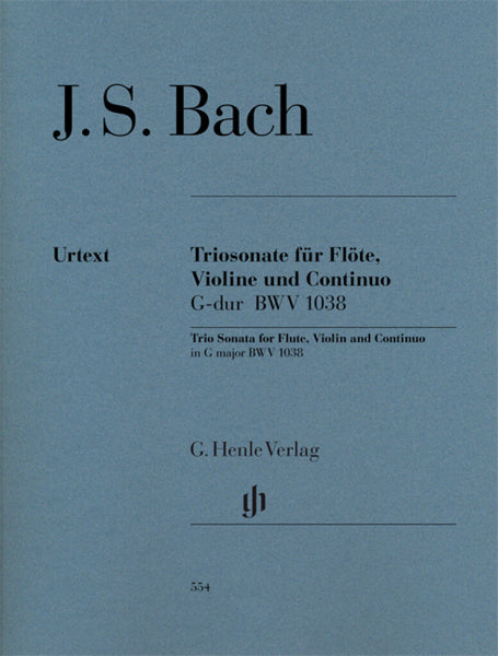 Bach: Trio Sonata for Flute, Violin and Continuo, BWV 1038 - Ficks ...