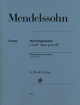 Mendelssohn: String Quartet in F Minor, Op. posth. 80