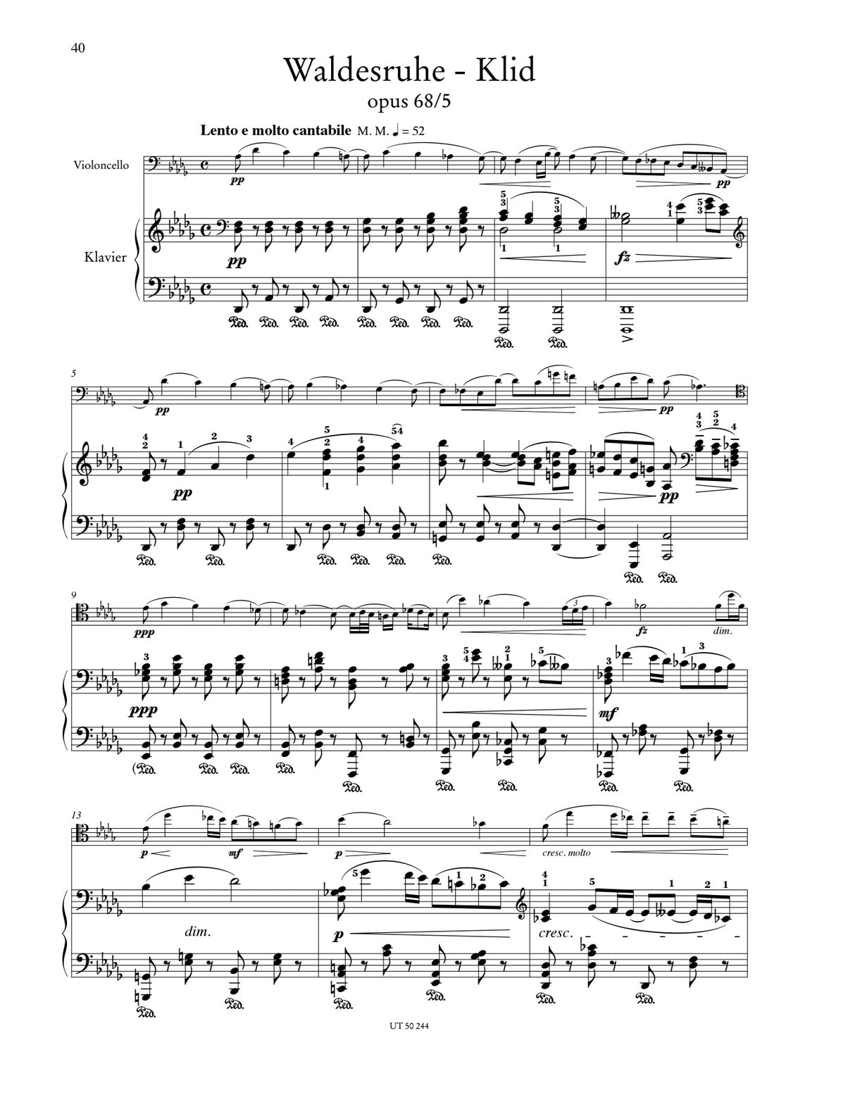 Dvořák: Works for Cello and Piano