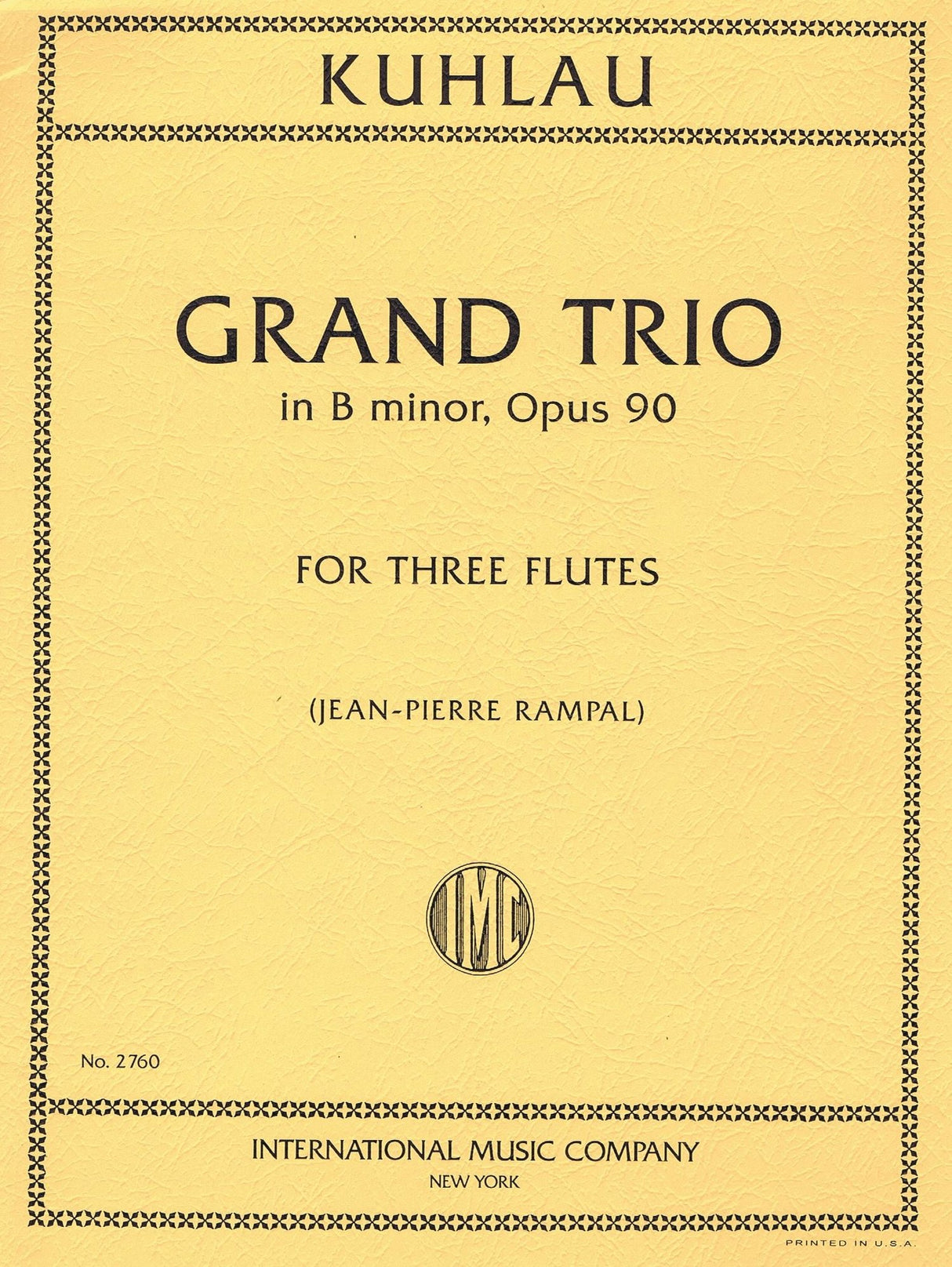 Kuhlau: Grand Trio in B Minor, Op. 90