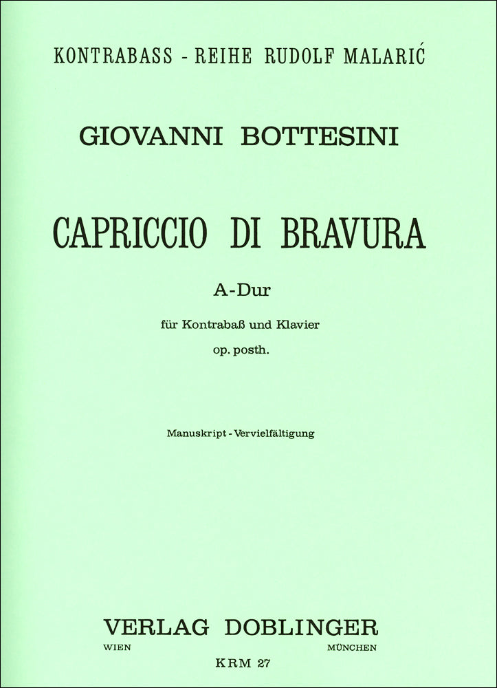 Bottesini: Capriccio di bravura