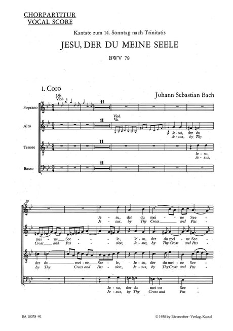 Bach: Jesu, der du meine Seele, BWV 78