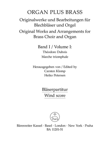 Dubois: Marche triomphale (arr. for organ & brass ensemble)