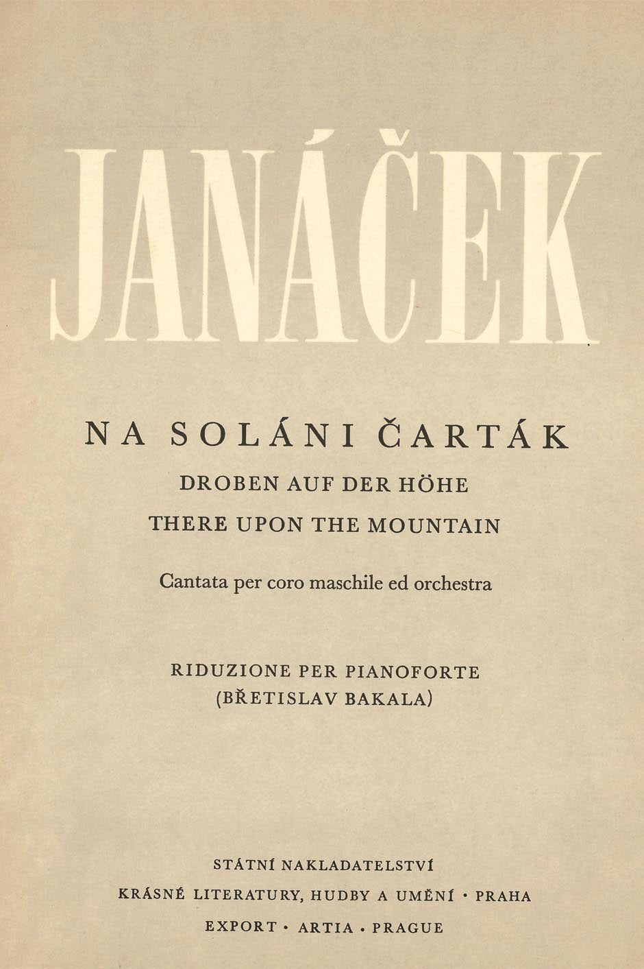 Janáček: Na Soláni čarták