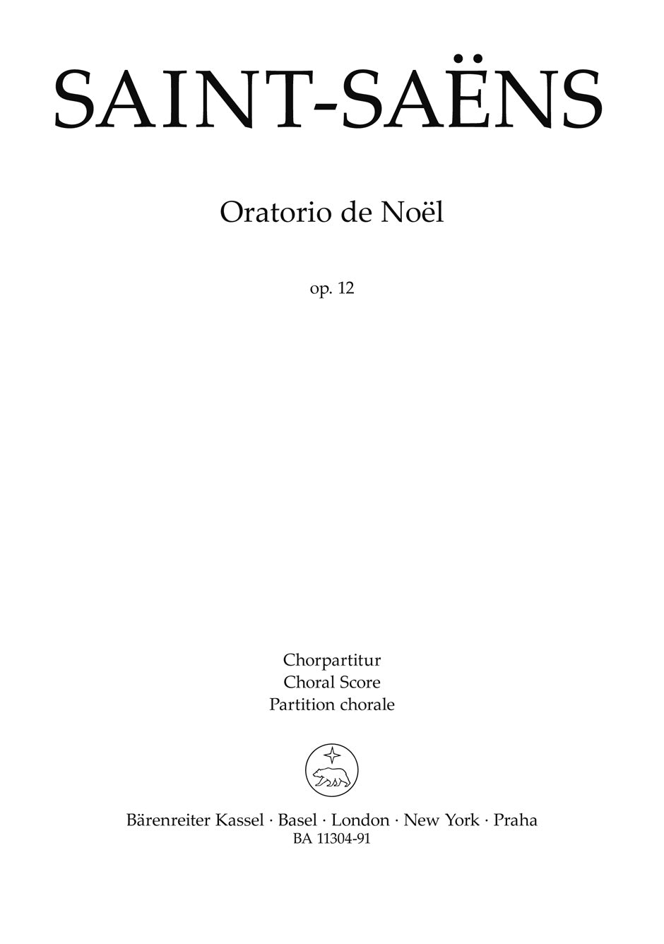 Saint-Saëns: Oratorio de Noël, Op. 12