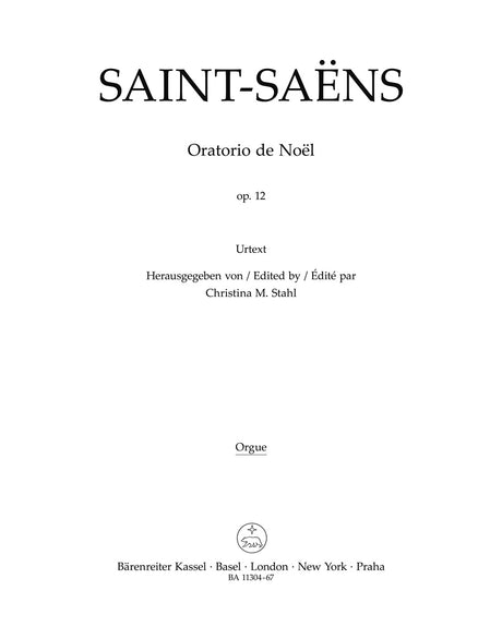 Saint-Saëns: Oratorio de Noël, Op. 12