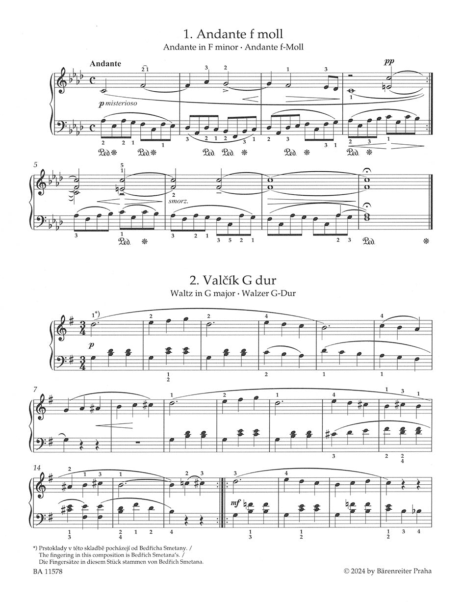 Smetana: Easy Piano Pieces and Dances