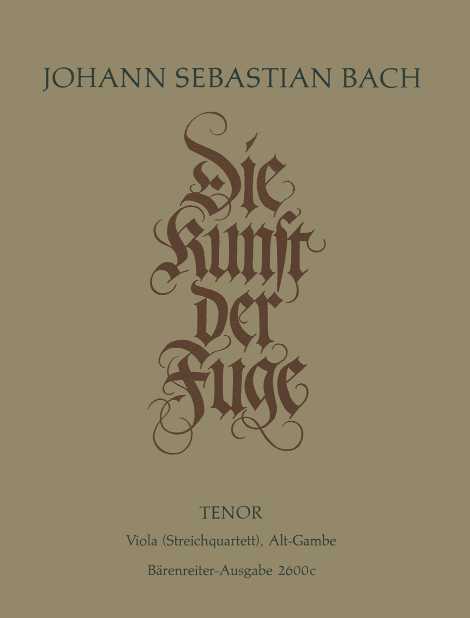 Bach: The Art of Fugue, BWV 1080 - string quartet version