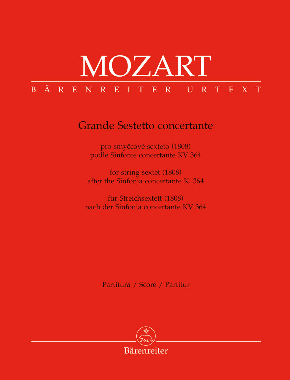 Mozart: Grande sestetto concertante (arr. for string sextet)