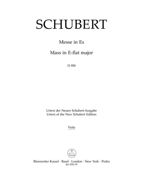 Schubert: Mass in E-flat Major, D 950