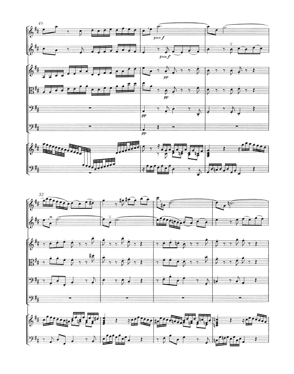 Bach: Brandenburg Concerto No. 5 in D Major, BWV 1050 (with performance markings)