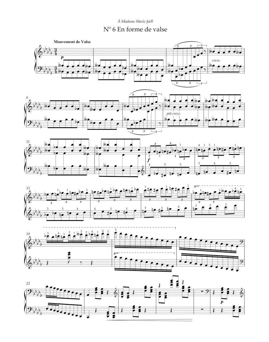 Sheet music composed by Anton Rubinstein - Ficks Music