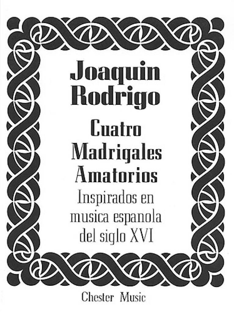 Rodrigo: Cuatro Madrigales Amatorios - Medium Voice