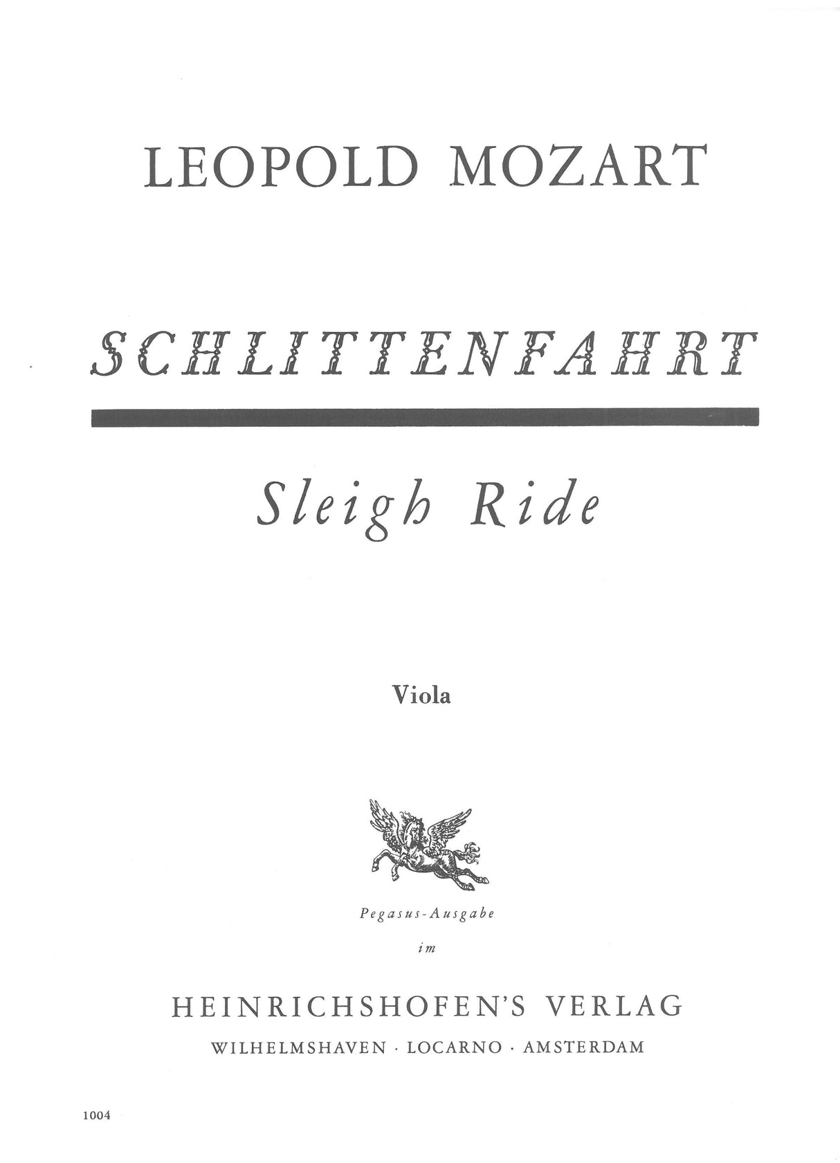 L. Mozart: Musikalische Schlittenfahrt - Musical Sleigh-Ride