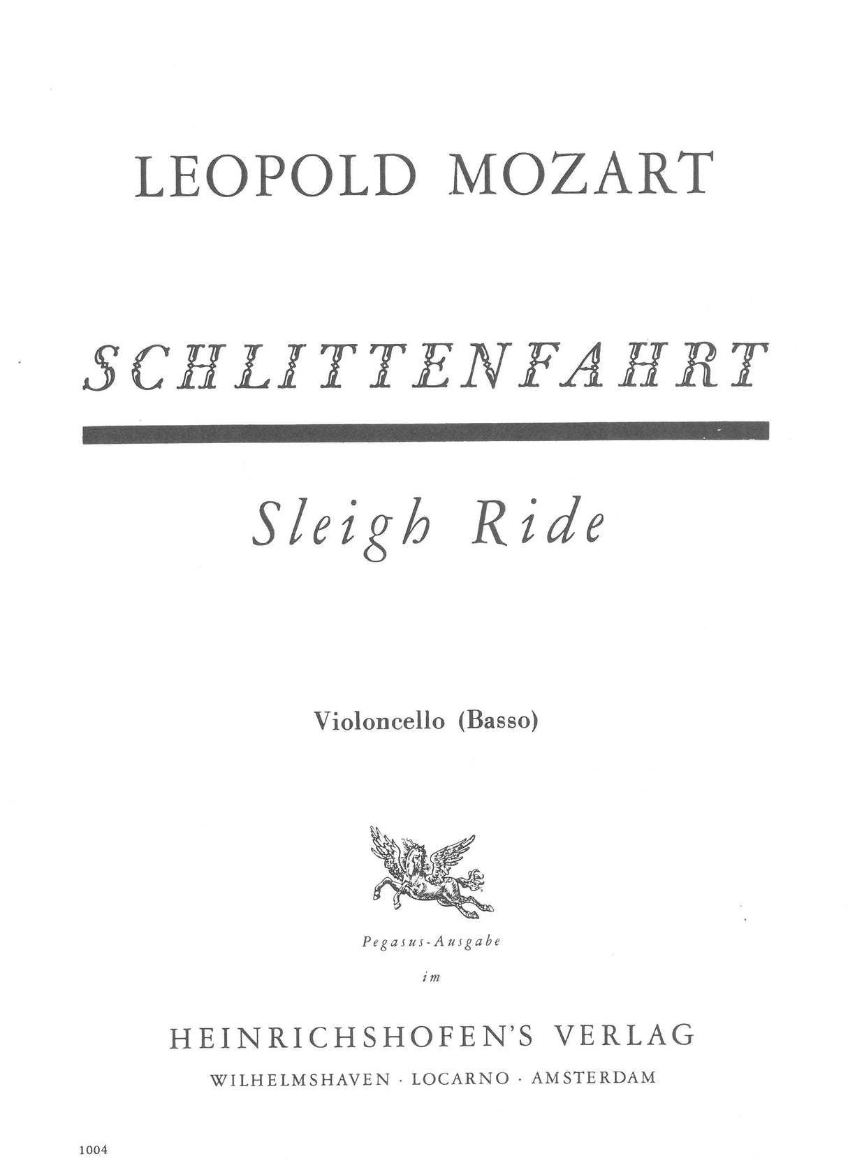 L. Mozart: Musikalische Schlittenfahrt - Musical Sleigh-Ride