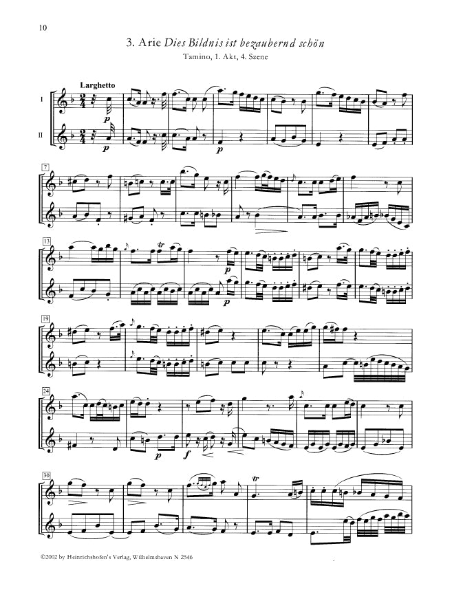 Mozart: The Magic Flute (arr. for 2 flutes)